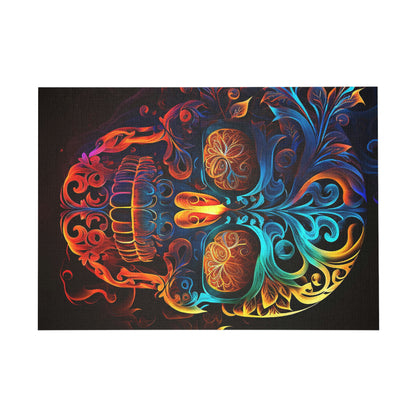 Elemental Flame Sugar Skull Puzzle (96, 252, 500, 1000-Piece)