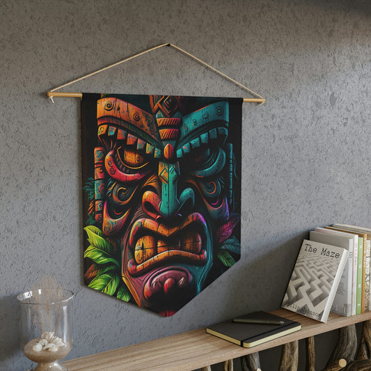 Two Face Tiki Pennant