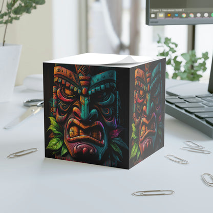 Two Face Tiki Note Cube