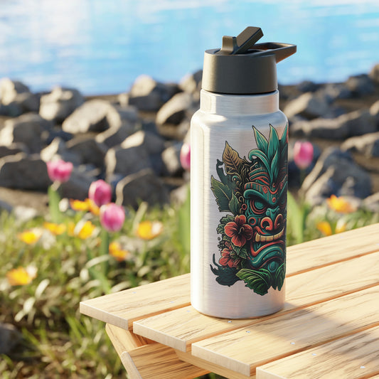 Green Tiki Gator Tumbler, 32oz