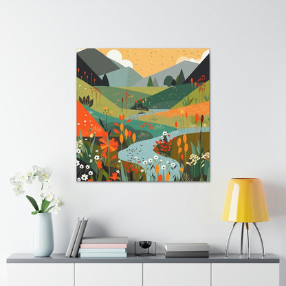 River Meadow Canvas Gallery Wraps