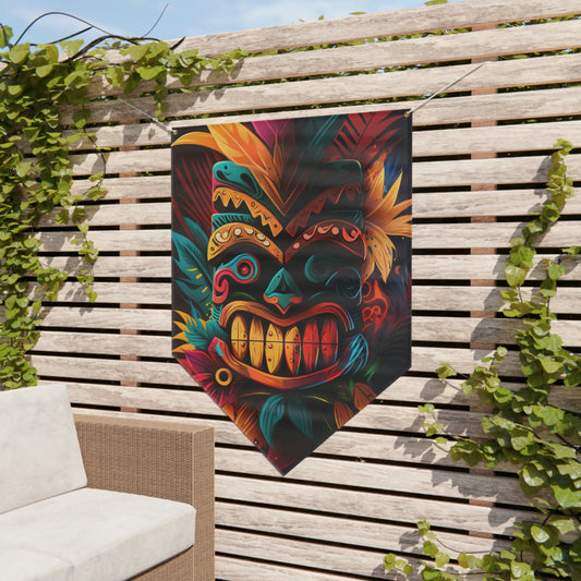 Feathered Tiki Pennant Banner