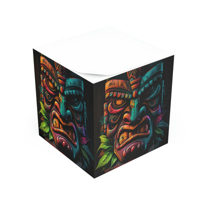 Two Face Tiki Note Cube