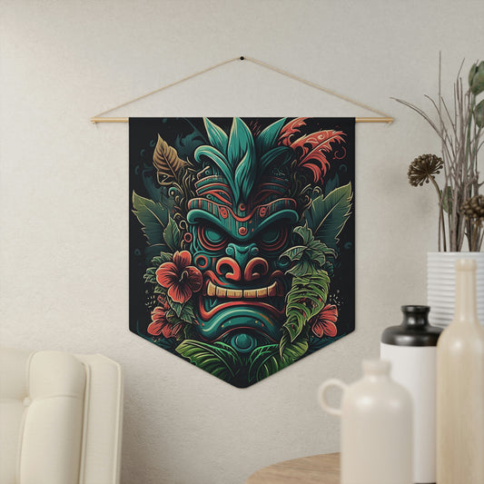 Green Tiki Pennant