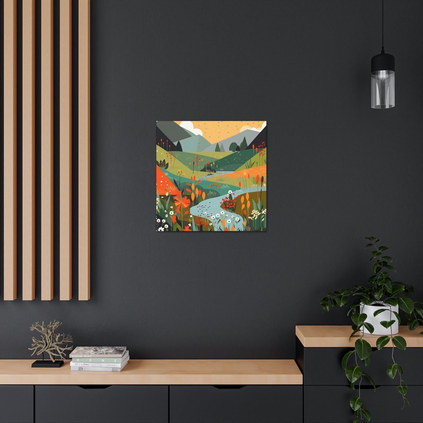 River Meadow Canvas Gallery Wraps