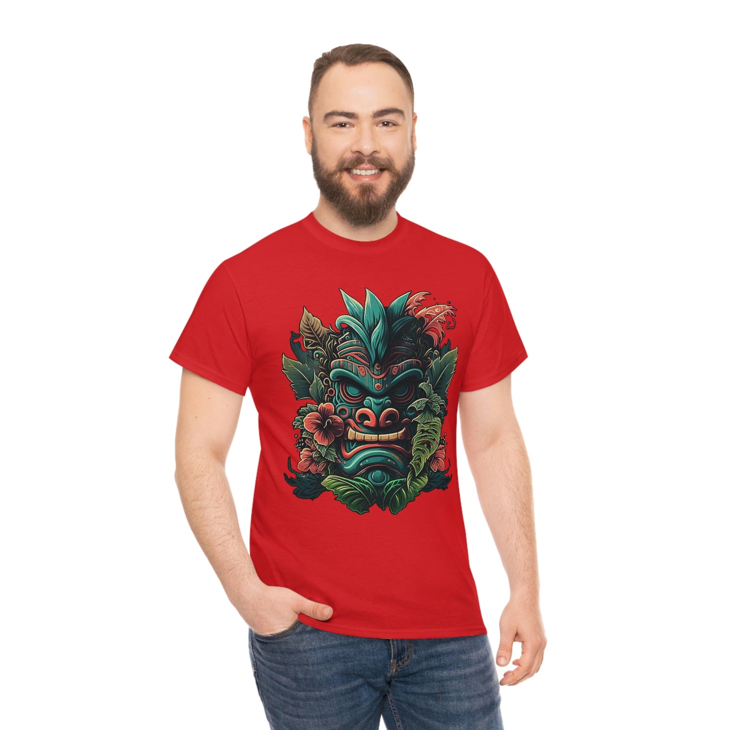 Green Tiki Unisex Heavy Cotton Tee