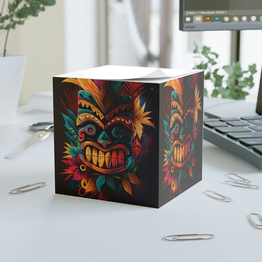 Feathered Tiki Note Cube