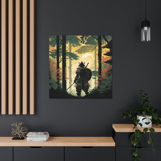 Temple Samurai Canvas Gallery Wraps