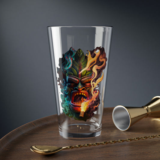 Possessed by Smoke Tiki Mixing Glass, 16oz