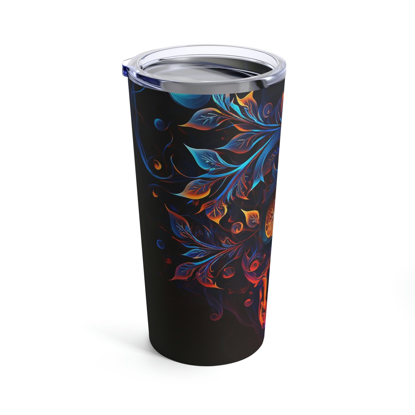 Elemental Flame Sugar Skull Tumbler 20oz