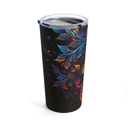 Elemental Flame Sugar Skull Tumbler 20oz